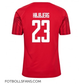 Danmark Pierre-Emile Hojbjerg #23 Replika Hemmatröja VM 2022 Kortärmad
